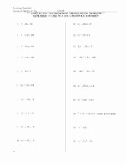 Factoring Special Cases Worksheet Awesome Kuta software Infinite Algebra 1 Name Period Date