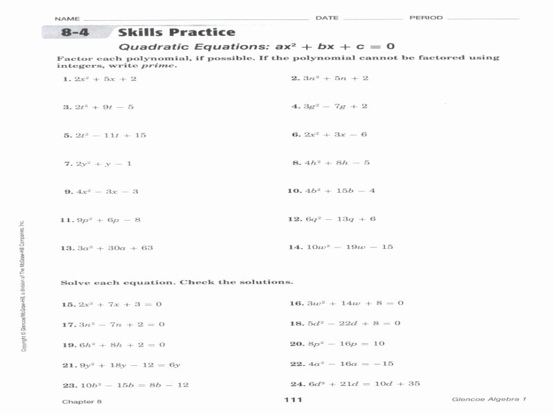 50 Factoring Trinomials Worksheet Answers Chessmuseum Template Library