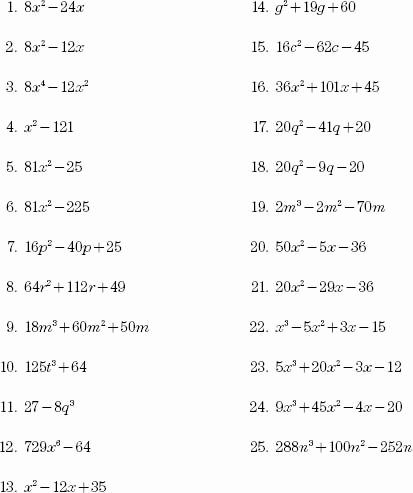 Factoring Worksheet Algebra 2 Beautiful 11 Best Of Factoring Worksheets Algebra Ii