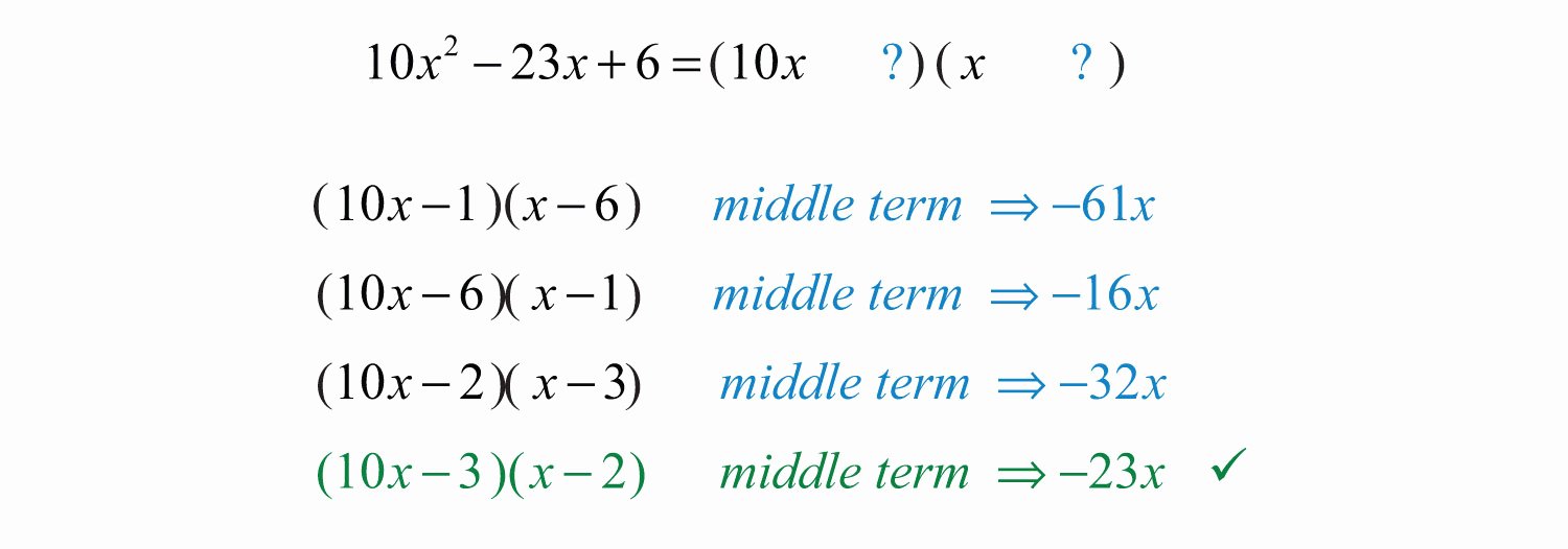 Factoring X2 Bx C Worksheet