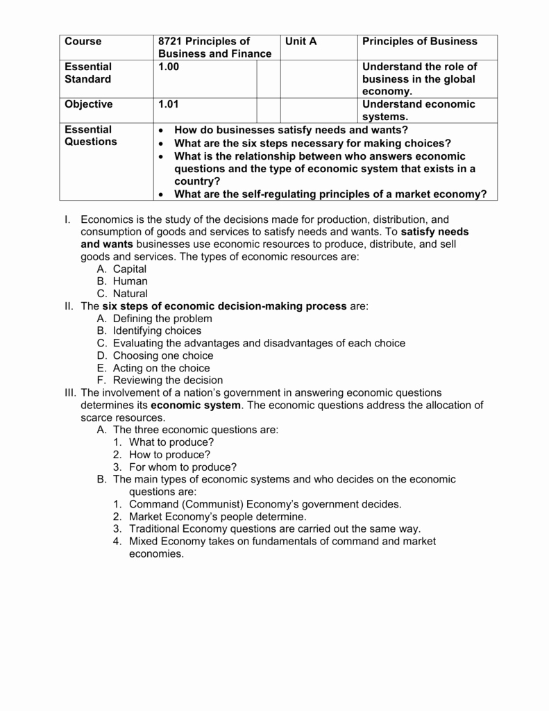 Factors Of Production Worksheet Answers Luxury Economic Systems and Decision Making Worksheet Answers