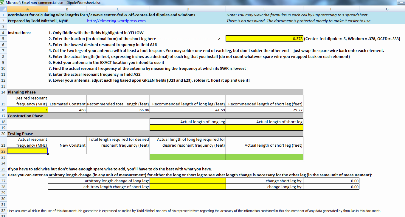 Fed Up Worksheet Answer Key Inspirational Free Excel Worksheet for Building Any 1 2 Wave Dipole