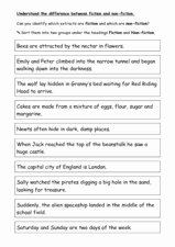 Fiction Vs Nonfiction Worksheet New Understand the Difference Between Fiction and Non Fiction