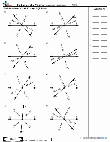 Find the Missing Angle Worksheet Luxury Angles Worksheets