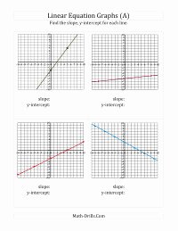 Find the Slope Worksheet Lovely Finding Slope and Y Intercept From A Linear Equation Graph
