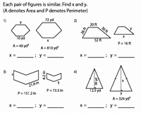 Finding Scale Factor Worksheet Awesome area and Perimeter Of Similar Figures