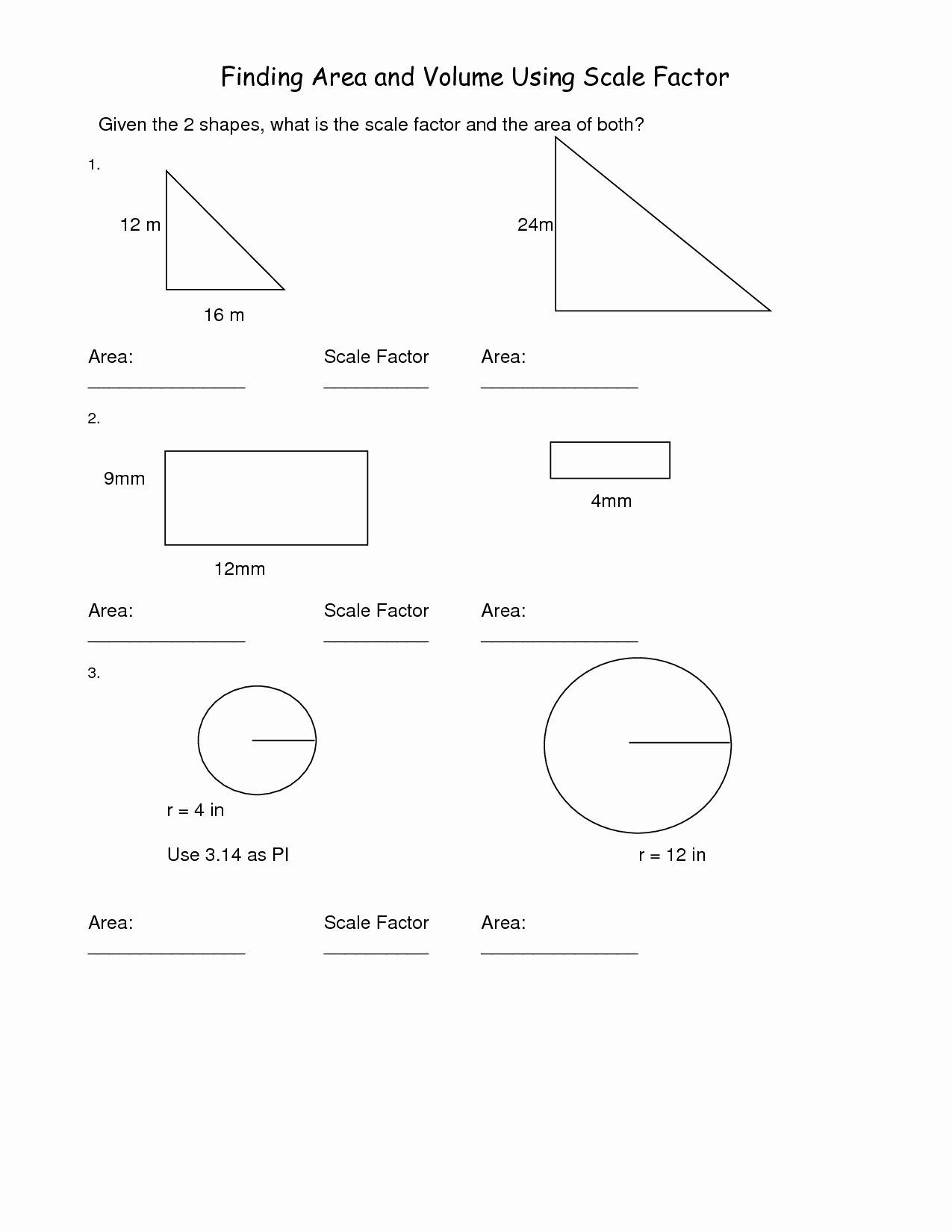 50 Finding Scale Factor Worksheet