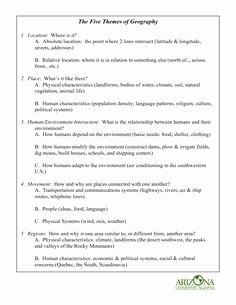 Five themes Of Geography Worksheet Best Of Best 25 Five themes Of Geography Ideas On Pinterest