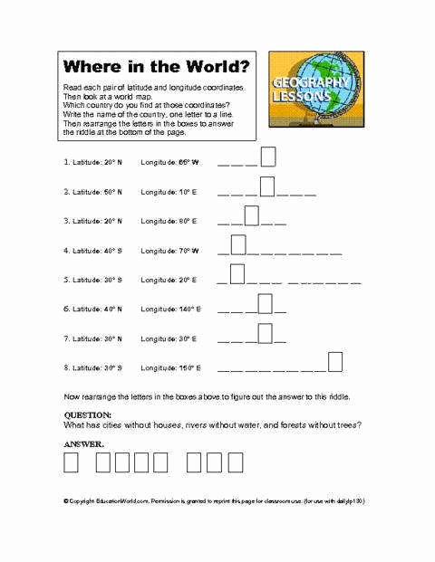 Five themes Of Geography Worksheet Luxury Five themes Geography Worksheet