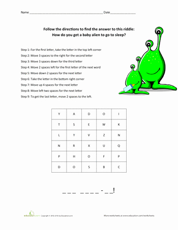 Following Directions Worksheet Middle School Lovely Following Directions