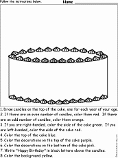 Following Directions Worksheet Middle School Luxury Holiday and Seasons Follow the Instructions