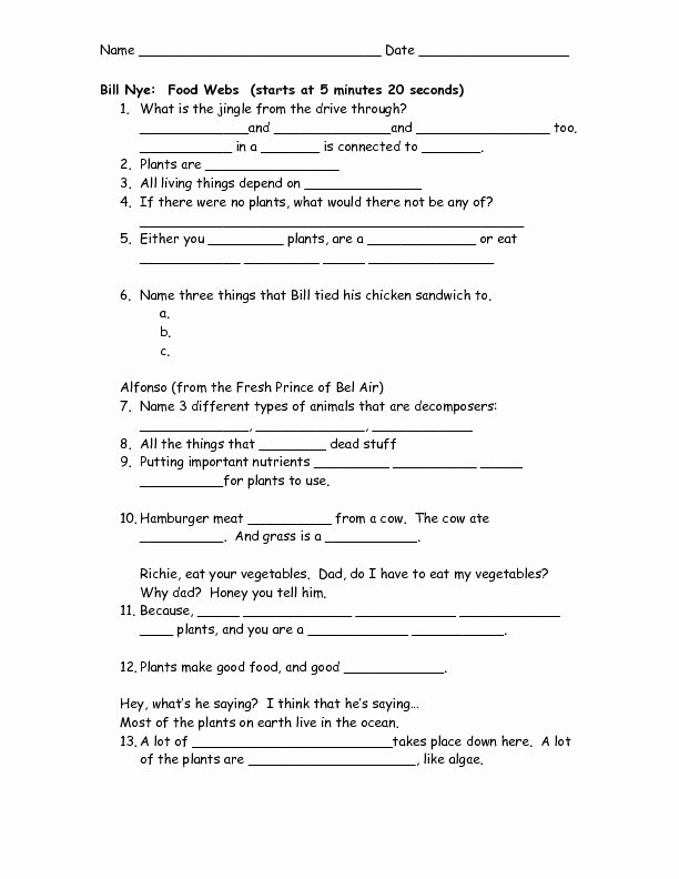 Food Inc Movie Worksheet Unique Food Inc Movie Questions Answer Key Movie One Liners Youtube