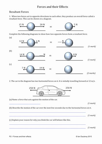 Force and Motion Worksheet Answers Unique Physics Worksheets