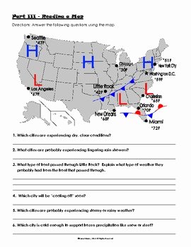 Forecasting Weather Map Worksheet 1 Beautiful Air Pressure and Weather Fronts Practice