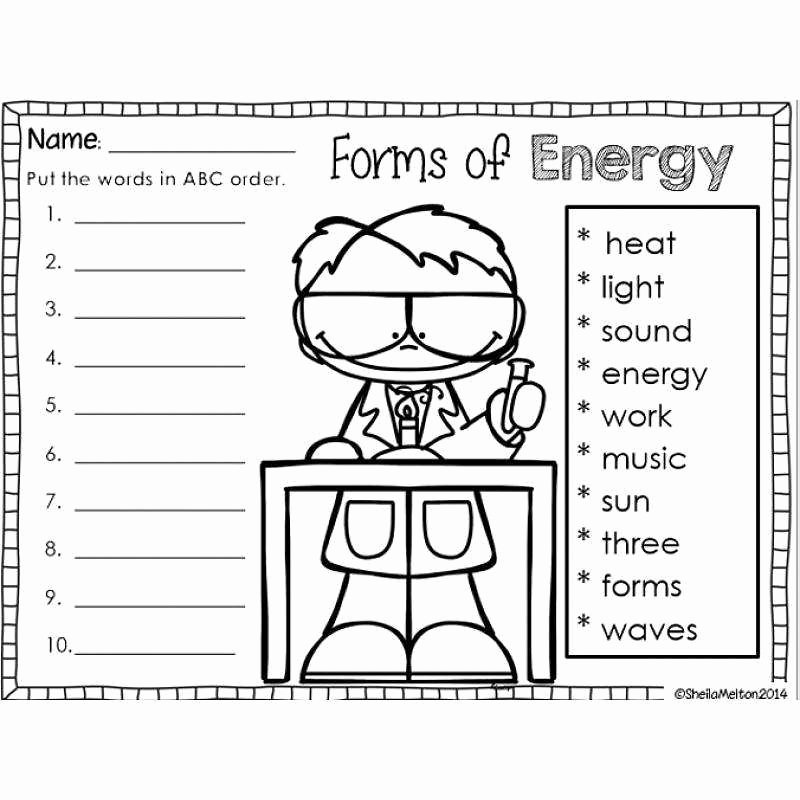 Forms Of Energy Worksheet Inspirational Types Energy Worksheet