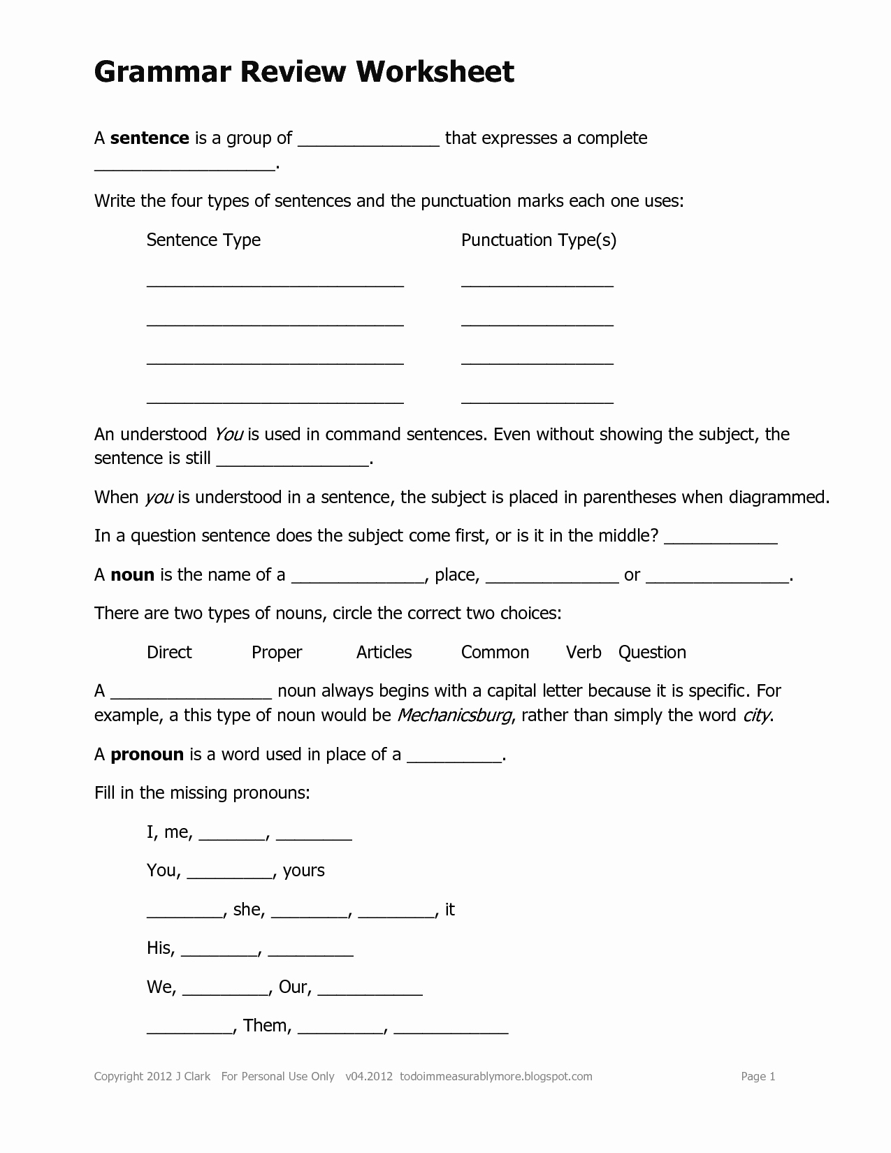 Four Types Of Sentences Worksheet Awesome 14 Best Of 4 Types Sentences Worksheets 4