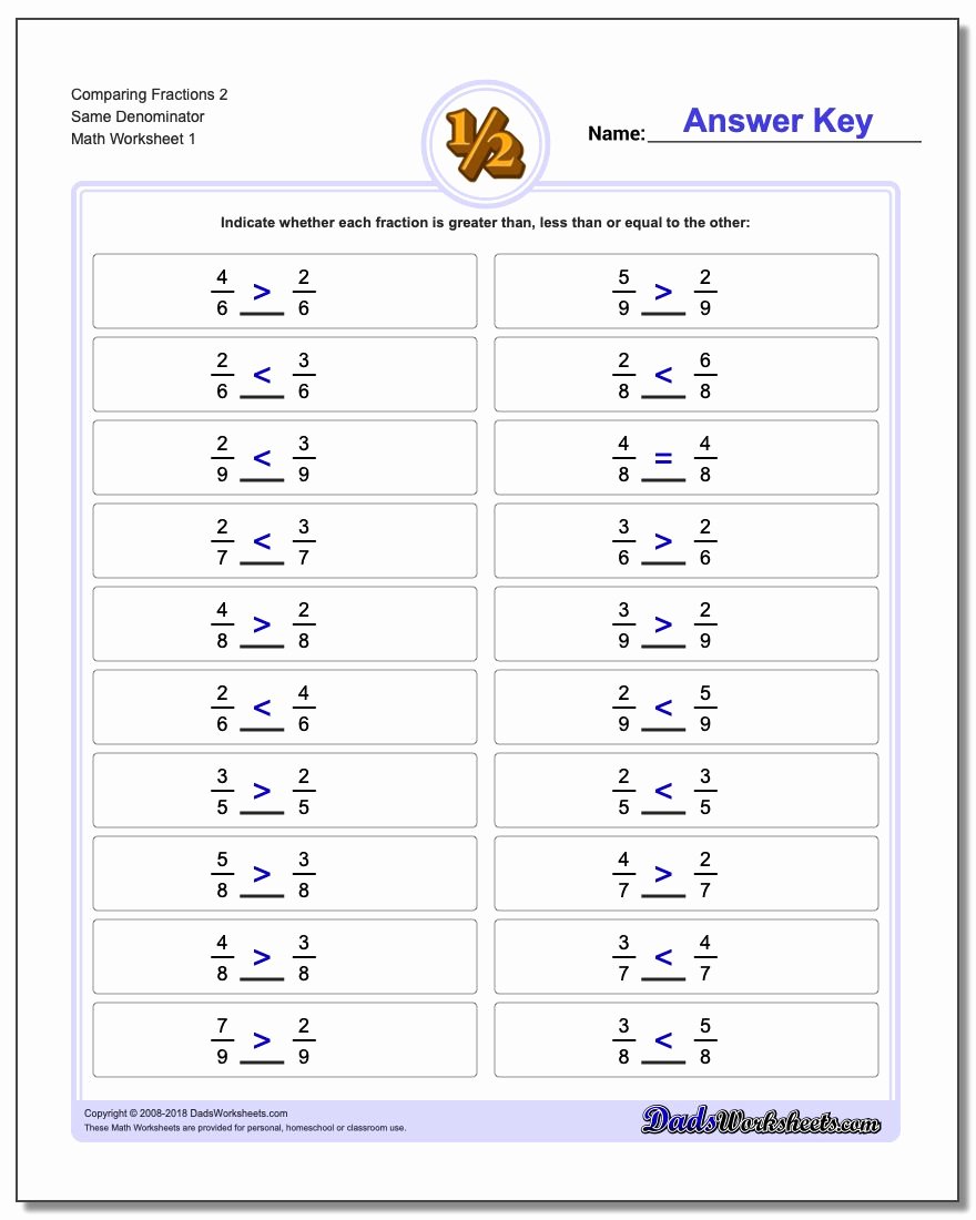 Fractions Greater Than 1 Worksheet Awesome Simple Parisons