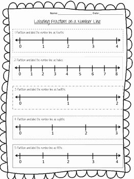 Fractions Greater Than 1 Worksheet Beautiful Partitioning Number Lines &amp; Labeling Fractions Greater
