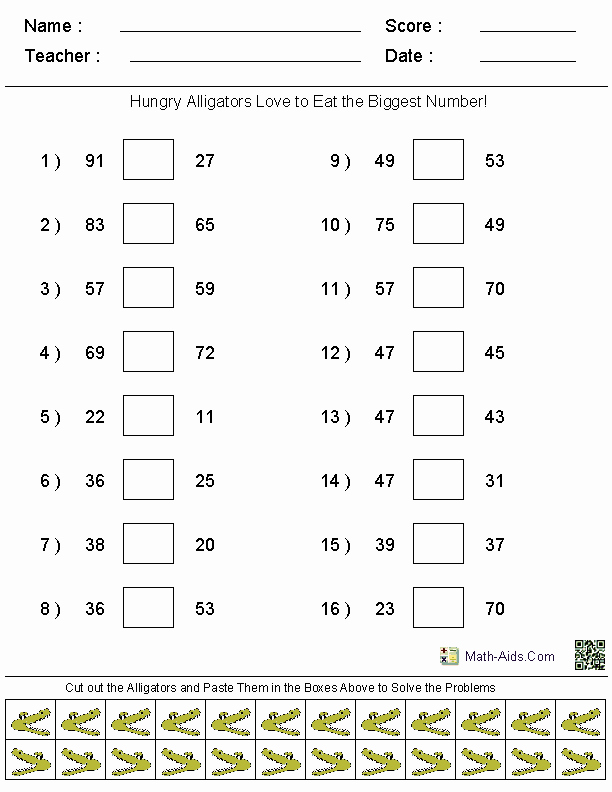 Fractions Greater Than 1 Worksheet Best Of Greater Than Less Than Worksheets Math Aids