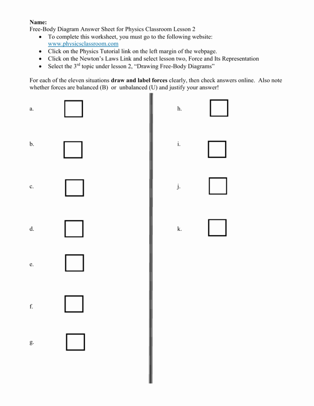 Free Body Diagram Worksheet Answers Unique Drawing Free Body Diagrams Worksheet the Best Worksheets