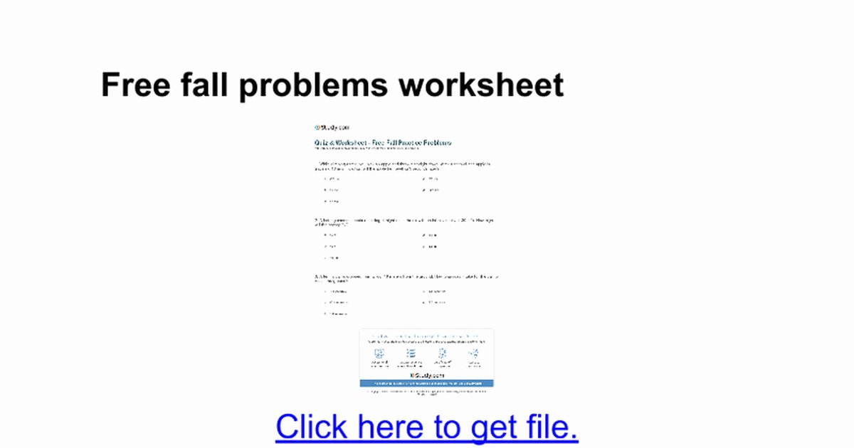 Free Fall Problems Worksheet Elegant Worksheet Mole Mole Problems