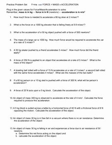 Free Fall Problems Worksheet Lovely Free Fall Lesson Plans &amp; Worksheets