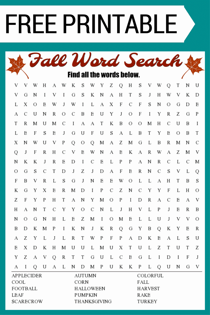 Free Fall Worksheet Answers Best Of Fall Word Search Free Printable Worksheet