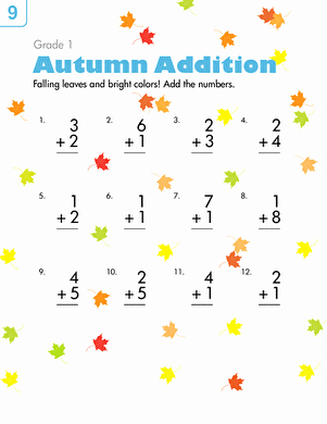 Free Fall Worksheet Answers New Autumn Addition Worksheet
