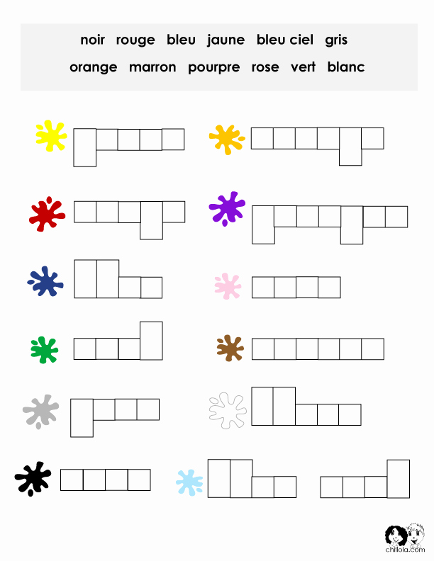French Worksheet for Kids Best Of French Color Puzzle Worksheet