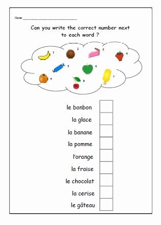 French Worksheet for Kids Inspirational French Worksheet Kids Learning Sheet by Yippeelearning On