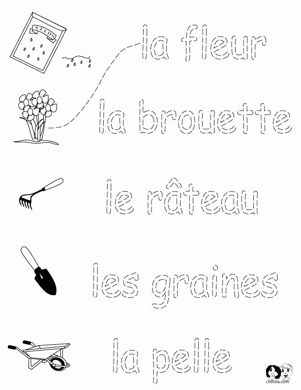 French Worksheet for Kids Inspirational French Worksheets for Kids Spring Printout French