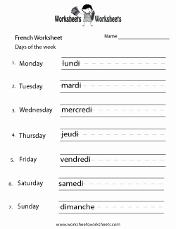 French Worksheet for Kids Lovely French Worksheets Free Printable Worksheets for Teachers