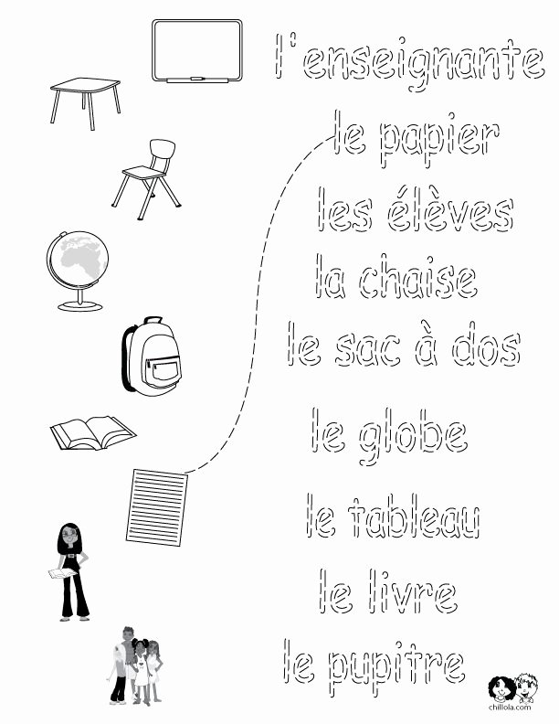 French Worksheet for Kids Unique 156 Best French Worksheets for Children Français