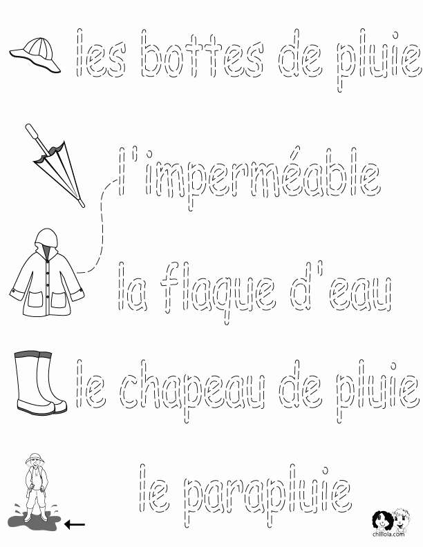 French Worksheet for Kids Unique French Worksheets for Kids Spring Printout French