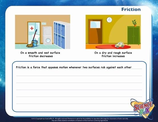 Friction and Gravity Worksheet Answers New Science Resources Worksheets and Worksheets for Kids On