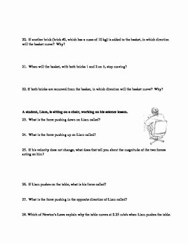 Friction and Gravity Worksheet Answers Unique Types Of forces Gravity Friction Applied normal force