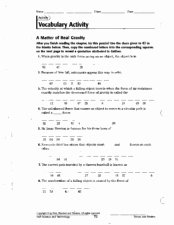 Friction and Gravity Worksheet Awesome A Matter Of Real Gravity Worksheet for 9th 12th Grade