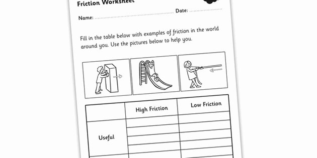 Friction and Gravity Worksheet Best Of 17 Best Of force and Friction Worksheets Elementary