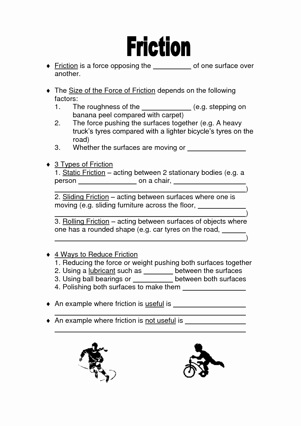 Friction and Gravity Worksheet Best Of force Gravity Friction and Magnetism Worksheet