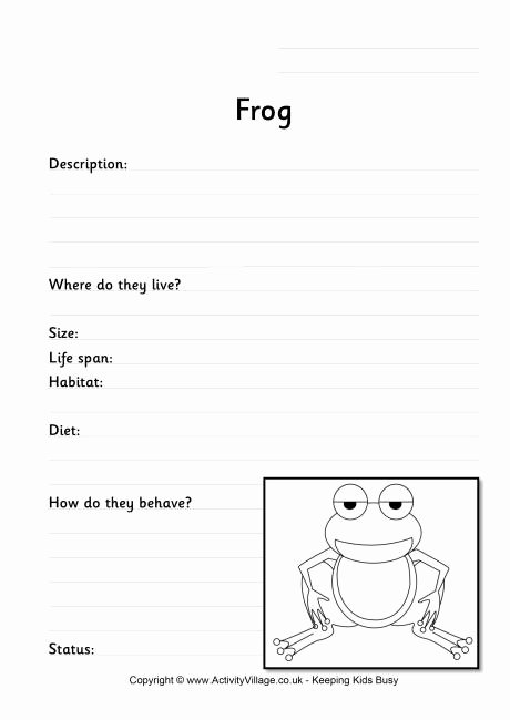 Frogs Life Cycle Worksheet New 13 Best Of Animal Research Worksheet Animal