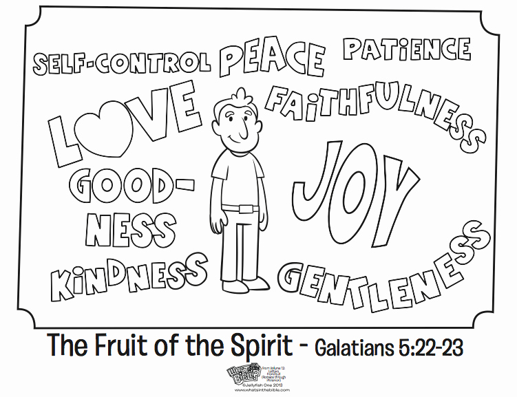 Fruits Of the Spirit Worksheet Beautiful the Fruit Of the Spirit Coloring Page Whats In the Bible