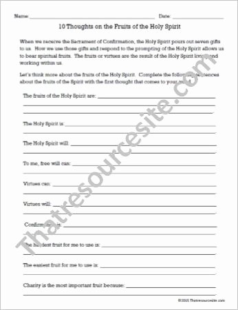 Fruits Of the Spirit Worksheet Fresh Ice Breakers Archives that Resource Site