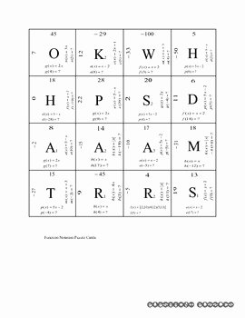 Function Notation Worksheet Answers Luxury Function Notation Puzzle Pp by Pupsaroni Puzzles