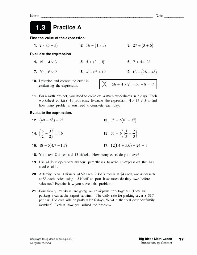 Function Operations and Composition Worksheet Awesome 14 Algebra 3 Function Worksheet 2 Operations and