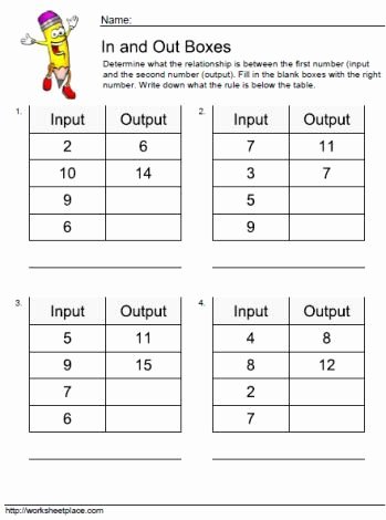Function Tables Worksheet Pdf Beautiful In A Classroom On Pinterest