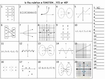 Functions and Relations Worksheet Awesome Function or Not Practice Worksheet by Algebra Accents