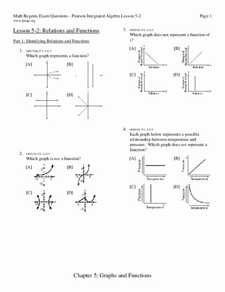 Functions and Relations Worksheet Fresh Relations and Functions Worksheet for 9th 11th Grade