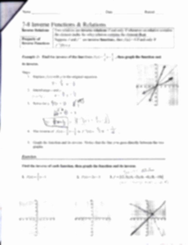 Functions and Relations Worksheet Fresh Relations and Functions Worksheet