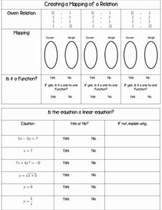 Functions and Relations Worksheet Lovely Relations Functions and Domain and Range Worksheet