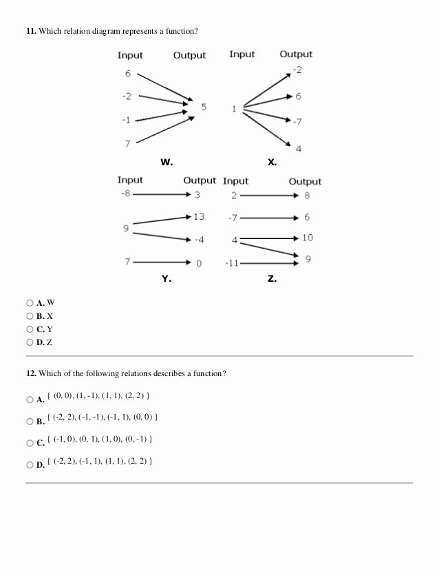 Functions and Relations Worksheet New Relations and Functions Worksheet